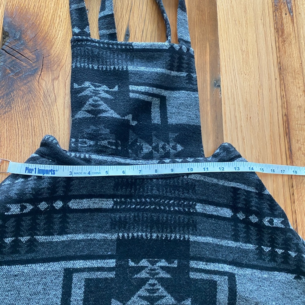 Black and Gray Overalls Dress - Picture 10 of 10